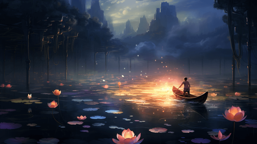nuggetz7742 An ethereal dreamlike landscape with a mystical aur 8d7c90be 108c 41a1 bf80 24b1cd67819f